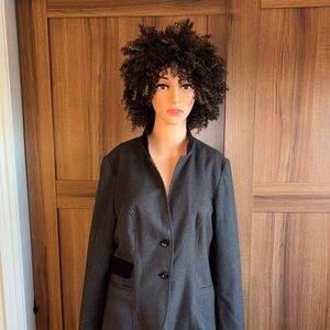 Women's Black & Brown jacket by Merona